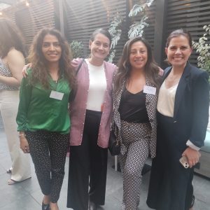 Carla Criollo, Gerente de Derivada Consultores | Bárbara Bächler, Manager of Business Development de Dentons | Catalina Giraldo, Ceo y Fundadora de Cadenas de Valor Sustentables SpA | Alejandra Cuevas, Errazuriz y Asociados