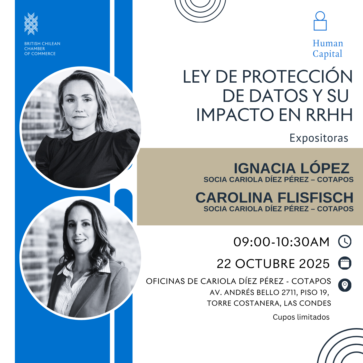 Capital Humano – Actividades del Comité 2025 Invitacion Cuadrada