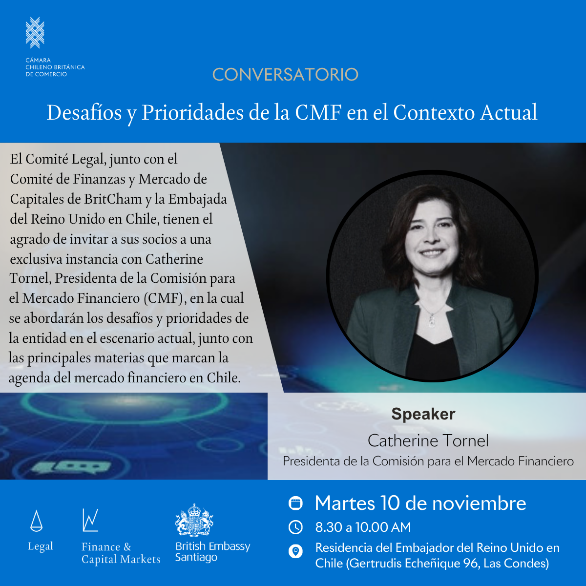 Una conversación clave sobre el mercado financiero y sus desafíos regulatorios invitación catherine tornel v2.